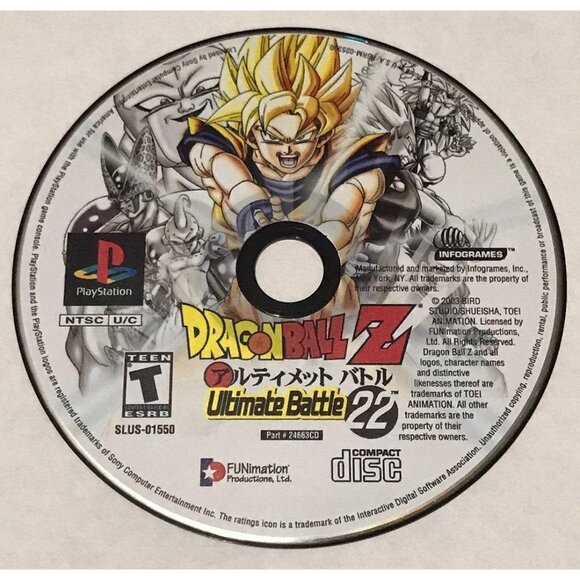 PS1: Dragon Ball Z, Ultimate Battle 22, PlayStation 1 - Picture 1 of 1